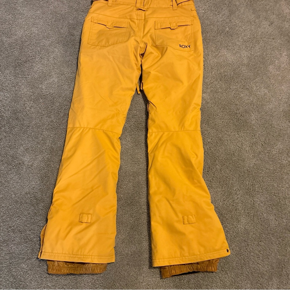 Roxy mustard color  Snow Pants size small - Picture 3 of 5